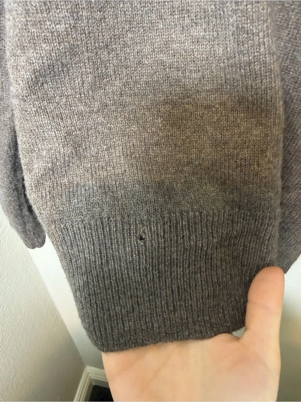 Madewell Hickory Wool Blend Turtleneck Sweater Size Medium - Picture 6 of 11